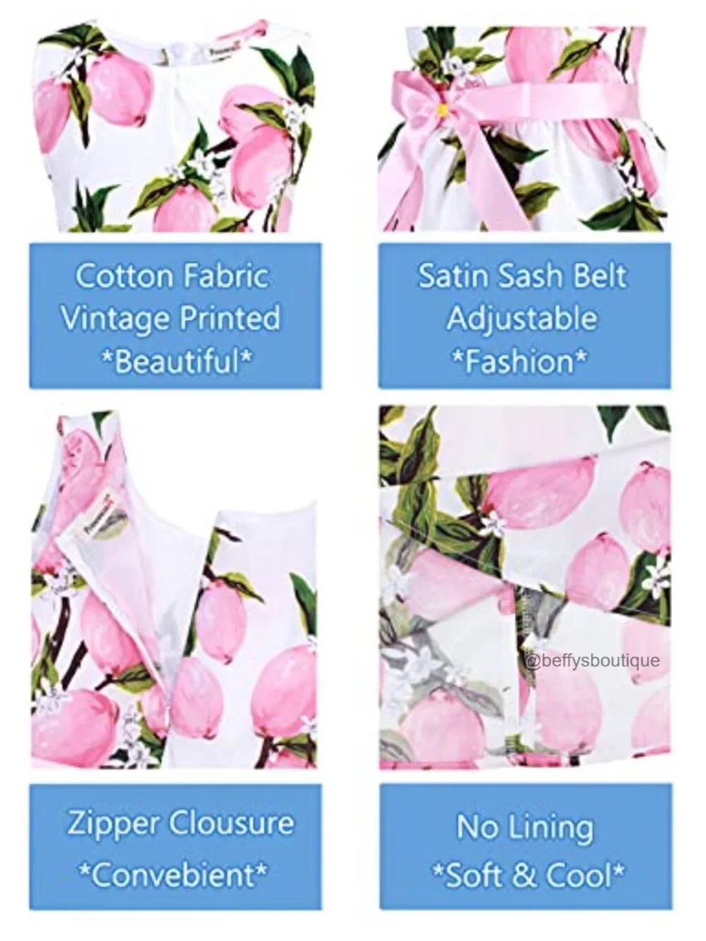 Girls Floral Cotton Peasant Sundress Summer Sleeveless Casual